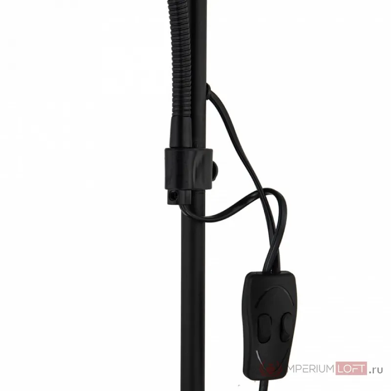 Торшер с подсветкой Arte Lamp Duetto A9569PN-2BK Цвет арматуры Черный Цвет плафонов Белый от ImperiumLoft