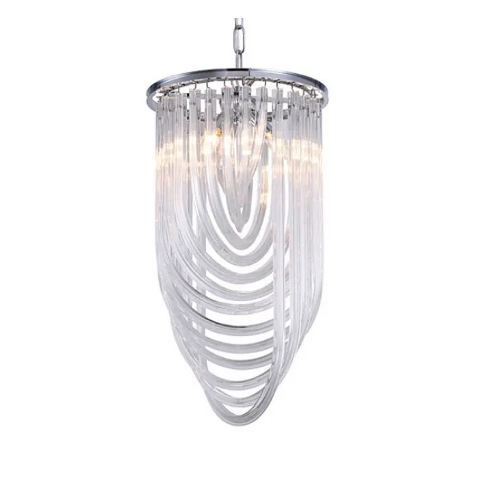 Подвесной светильник DeLight Collection Murano Glass KR0116P-3 chrome Цвет арматуры хром Цвет плафонов прозрачный от ImperiumLoft