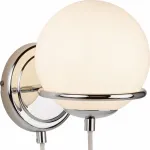 Бра Arte Lamp Bergamo A2990AP-1CC Цвет арматуры хром Цвет плафонов белый