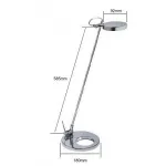 Настольная лампа офисная Deko-Light 341089 Цвет арматуры серебро Цвет плафонов серебро от ImperiumLoft