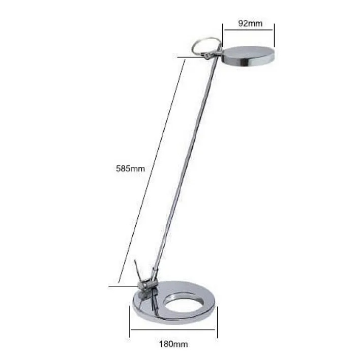 Настольная лампа офисная Deko-Light 341089 Цвет арматуры серебро Цвет плафонов серебро от ImperiumLoft