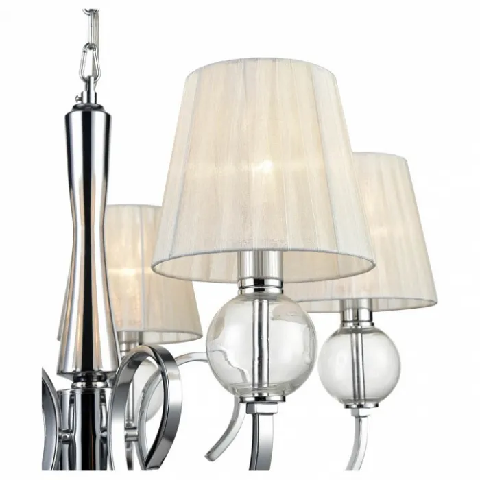 Подвесная люстра Vele Luce Percy VL1971L07 Цвет арматуры хром Цвет плафонов белый от ImperiumLoft