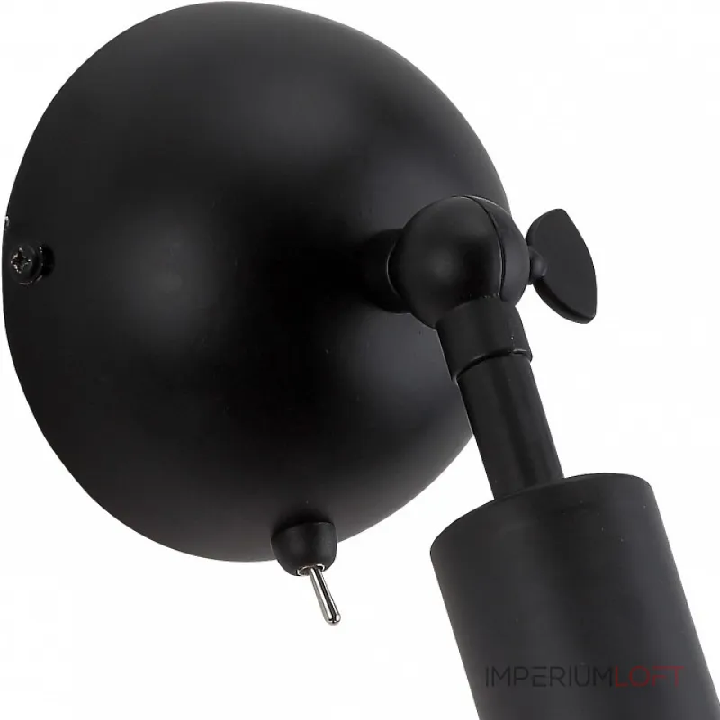 Бра Arte Lamp 9190 A9190AP-1BK Цвет арматуры черный Цвет плафонов белый