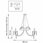 Подвесная люстра Lightstar Corno 821060 Цвет арматуры хром Цвет плафонов прозрачный от ImperiumLoft