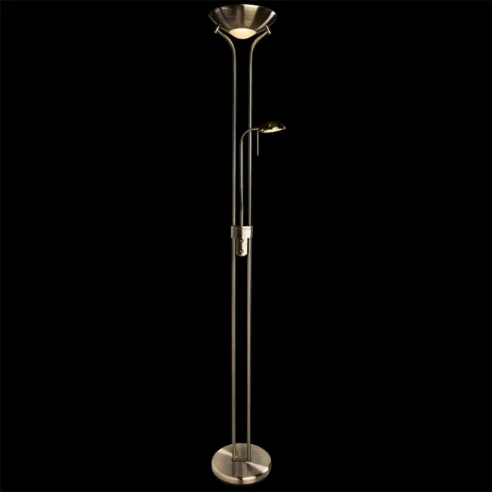 Торшер с подсветкой Arte Lamp Duetto A4329PN-2AB Цвет арматуры бронза Цвет плафонов бронза от ImperiumLoft
