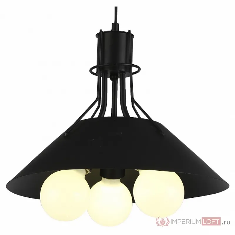 Подвесной светильник Arte Lamp 9347 A9347SP-3BK Цвет арматуры черный Цвет плафонов черный от ImperiumLoft
