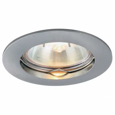Встраиваемый светильник Arte Lamp Basic A2103PL-1SS Цвет арматуры серебро Цвет плафонов белый