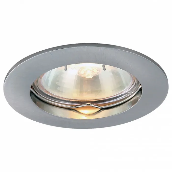 Встраиваемый светильник Arte Lamp Basic A2103PL-1SS Цвет арматуры серебро Цвет плафонов белый от ImperiumLoft