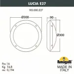 Накладной светильник Fumagalli Lucia 1R3.000.000.AYE27.BU1 от ImperiumLoft