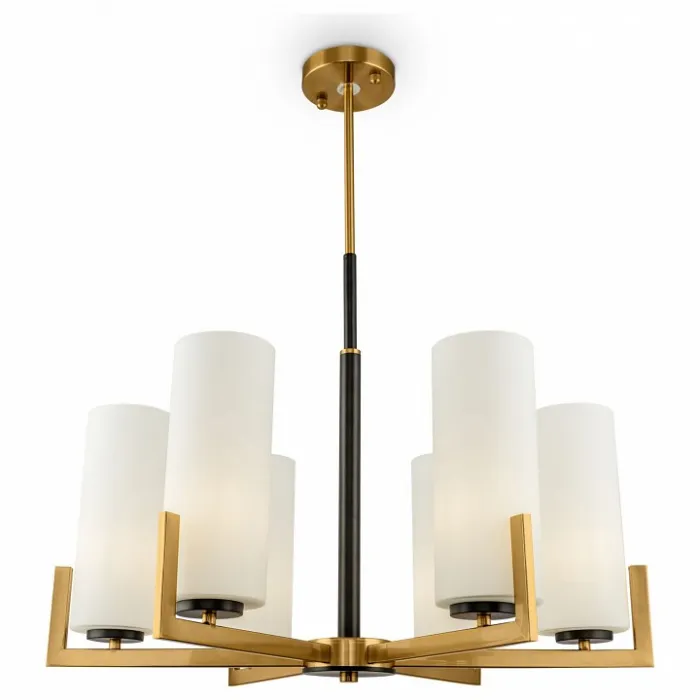 Подвесная люстра Maytoni Fortano MOD089PL-06BS Цвет арматуры латунь Цвет плафонов белый от ImperiumLoft