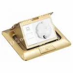 Розетка выдвижная с заземлением и шторками и Ethernet RJ-45 Donolux Donel DPB3BR
