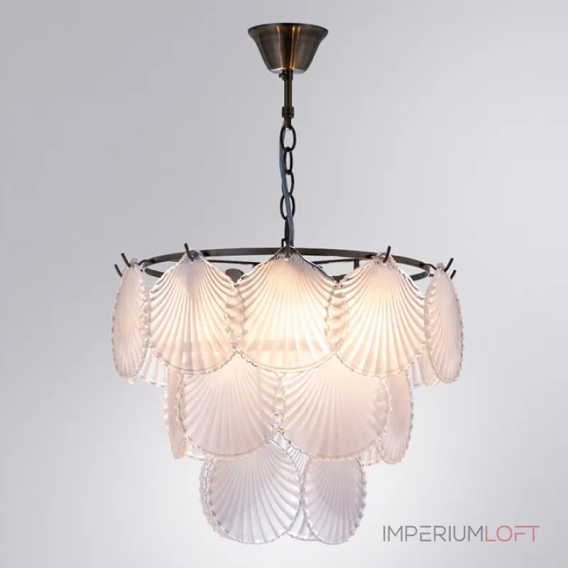 Подвесная люстра Arte Lamp Victoria A1734LM-5AB Цвет арматуры Коричневый Цвет плафонов Белый Подвесная люстра Arte Lamp Victoria A1734LM-5AB Цвет арматуры Коричневый Цвет плафонов Белый
