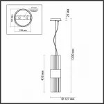Подвесной светильник Odeon Light Viketa 4786/2 Цвет плафонов прозрачный Цвет арматуры золото от ImperiumLoft