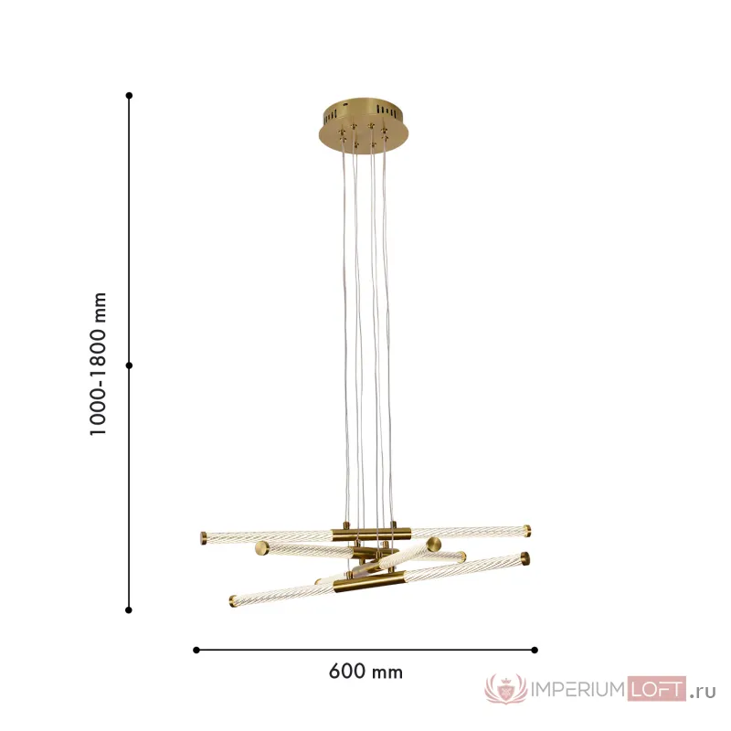 Подвесная люстра F-promo Vigas 4469-4P от ImperiumLoft