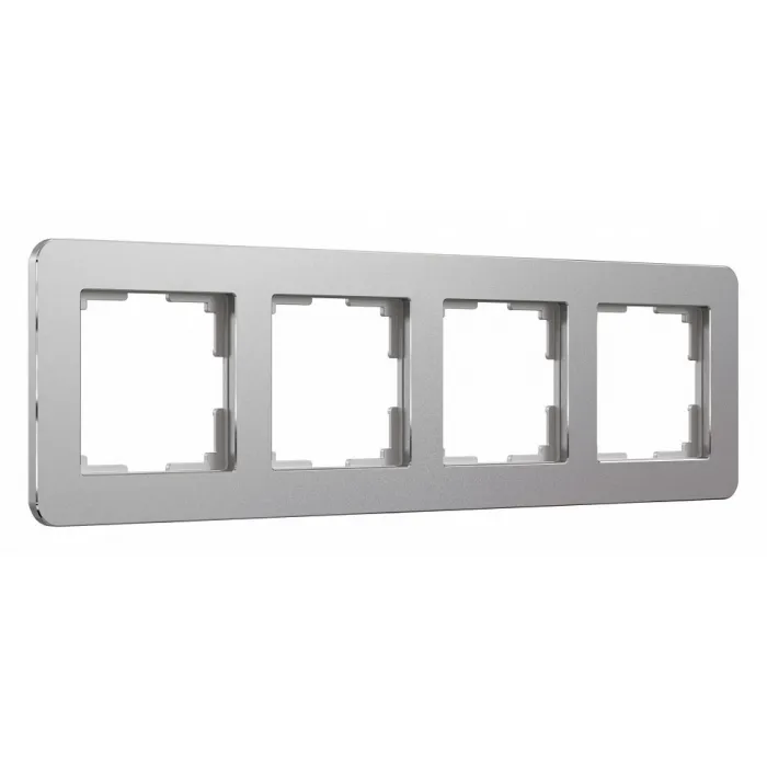 Рамка на 4 поста Werkel Platinum алюминий W0042606 от ImperiumLoft