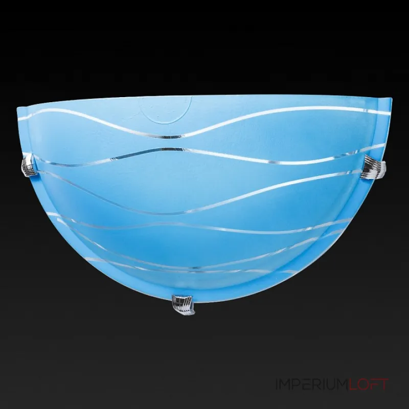 Накладной светильник TopLight Xithi TL9290Y-01BL Цвет арматуры хром Цвет плафонов голубой