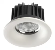 Встраиваемый светильник Novotech Drum 357602 Цвет плафонов прозрачный Цвет арматуры черно-белый