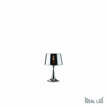 Настольная лампа декоративная Ideal Lux London LONDON CROMO TL1 SMALL Цвет арматуры хром Цвет плафонов хром
