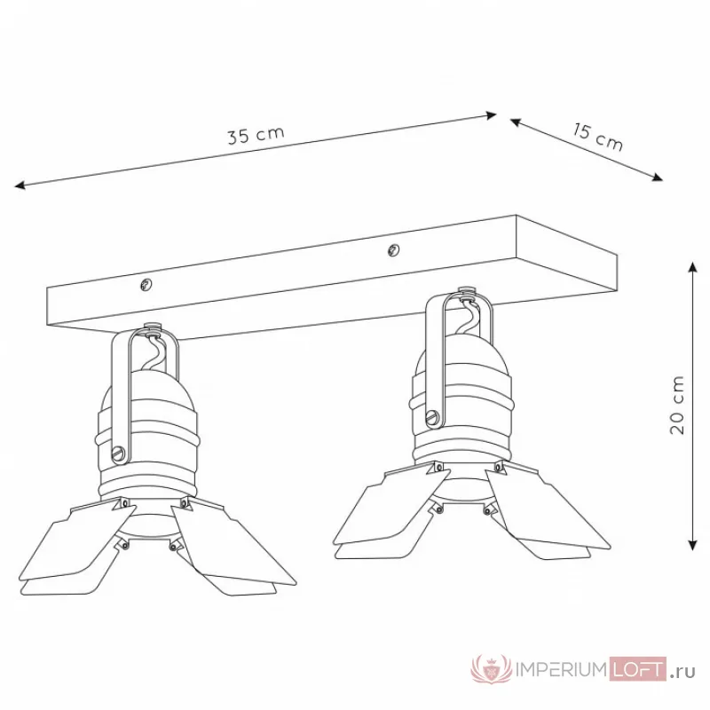 Спот Lucide Picto 17997/02/35 Цвет плафонов синий Цвет арматуры серый от ImperiumLoft