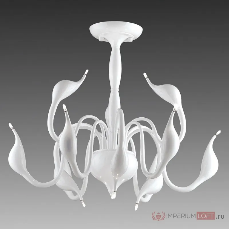 Люстра на штанге Lightstar Cigno Collo 751026 Цвет арматуры белый от ImperiumLoft