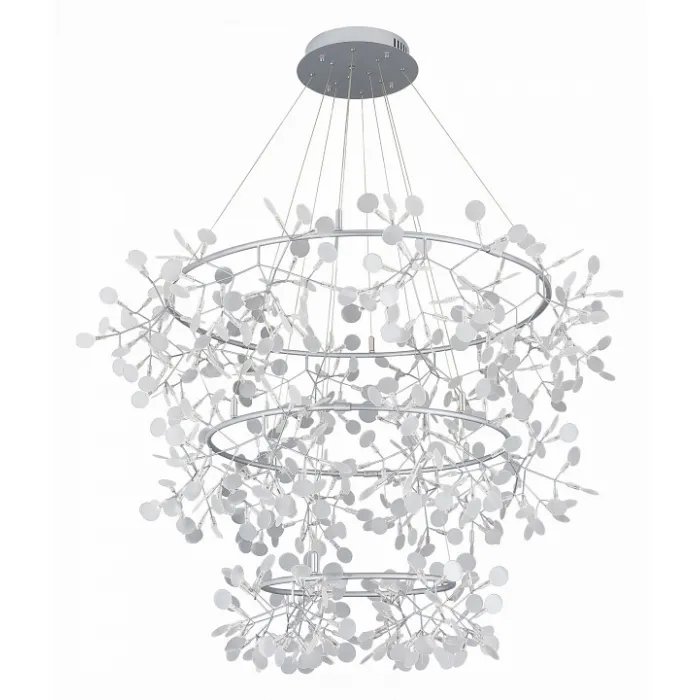 Подвесная люстра ST-Luce Rafina SL379.103.486 Цвет арматуры серебро Цвет плафонов белый от ImperiumLoft