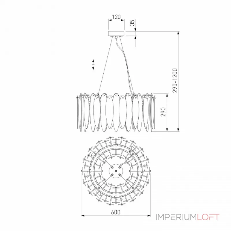 Подвесная люстра 326/8 Подвесная люстра 326/8