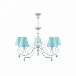 Подвесная люстра Lamp4You Classic 24 E3-05-WM-LMP-O-18-CRL-E3-05-GB-UP Цвет плафонов голубой от ImperiumLoft