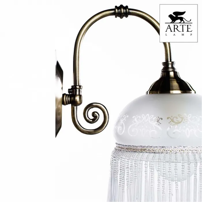 Бра Arte Lamp Victoriana A3191AP-1AB Цвет арматуры бронза Цвет плафонов белый от ImperiumLoft