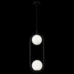 Подвесной светильник Maytoni Ring MOD013PL-02B Цвет арматуры черный Цвет плафонов белый от ImperiumLoft