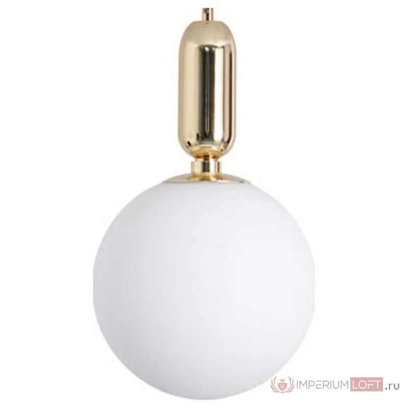 Подвесной светильник Arte Lamp Bolla-Sola A3034SP-1GO Цвет плафонов белый Цвет арматуры золото от ImperiumLoft