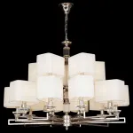 Подвесная люстра Maytoni Ontario MOD020PL-15CH Цвет арматуры хром Цвет плафонов белый от ImperiumLoft