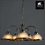 Подвесная люстра Arte Lamp American Diner A9366LM-5SS Цвет арматуры серебро Цвет плафонов прозрачный от ImperiumLoft