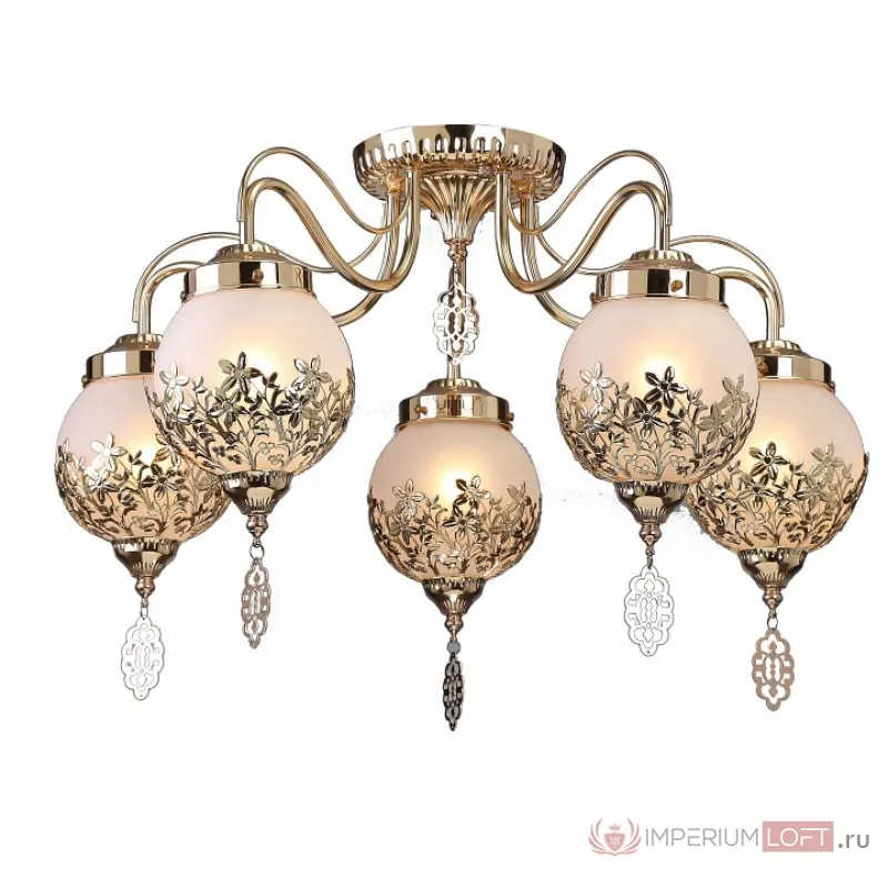Потолочная люстра Arte Lamp Moroccana A4552PL-5GO Цвет арматуры золото Цвет плафонов золото от ImperiumLoft