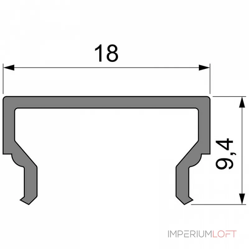 Профиль накладной  Deko-Light H-01-12 984024