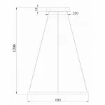Подвесной светильник Donolux 111024 S111024/1SQ 45W White In Цвет плафонов белый Цвет арматуры белый от ImperiumLoft