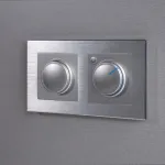 Рамка на 2 поста Werkel Aluminium (алюминий) W0021706 Цвет арматуры серебро