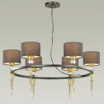 Подвесная люстра Lumion Santiago 4516/6 цвет арматуры латунь цвет плафонов черный от ImperiumLoft