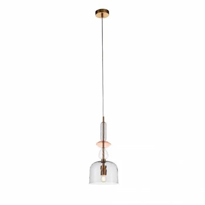 Подвесной светильник ST-Luce Illuvio SL1147.403.01 Цвет арматуры золото Цвет плафонов серый от ImperiumLoft