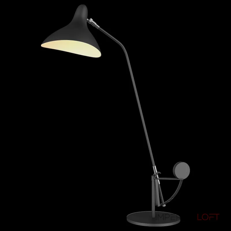Настольная лампа офисная Lightstar Manti 764907 Цвет арматуры черный Цвет плафонов черный от ImperiumLoft