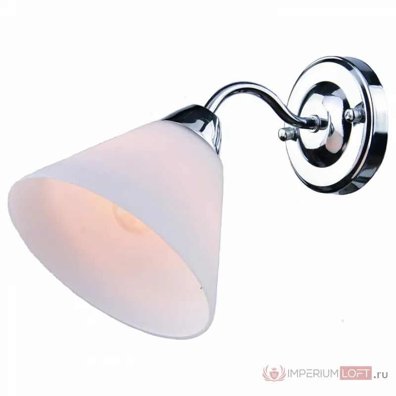 Бра Arte Lamp Federica A1298AP-1CC Цвет арматуры хром Цвет плафонов белый от ImperiumLoft