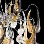 Подвесная люстра Lightstar Manica 794194 Цвет арматуры хром Цвет плафонов янтарный от ImperiumLoft