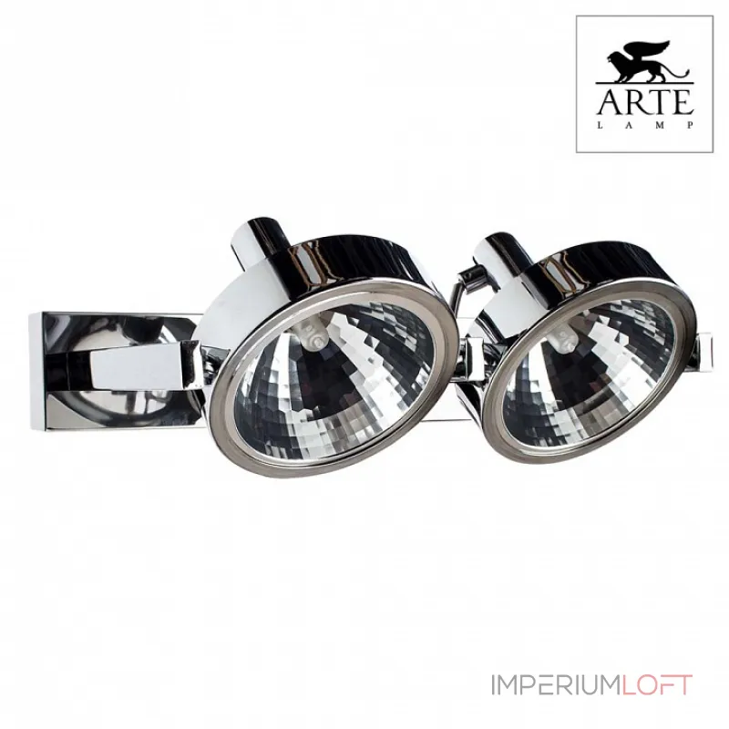 Светильник на штанге Arte Lamp Faccia A4507PL-2CC Цвет арматуры хром Цвет плафонов хром