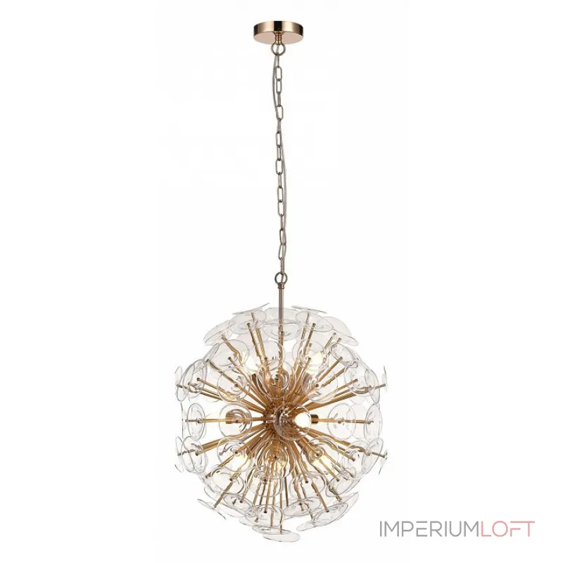 Подвесная люстра Lussole Shelby LSP-8385 Цвет арматуры бронза Цвет плафонов прозрачный