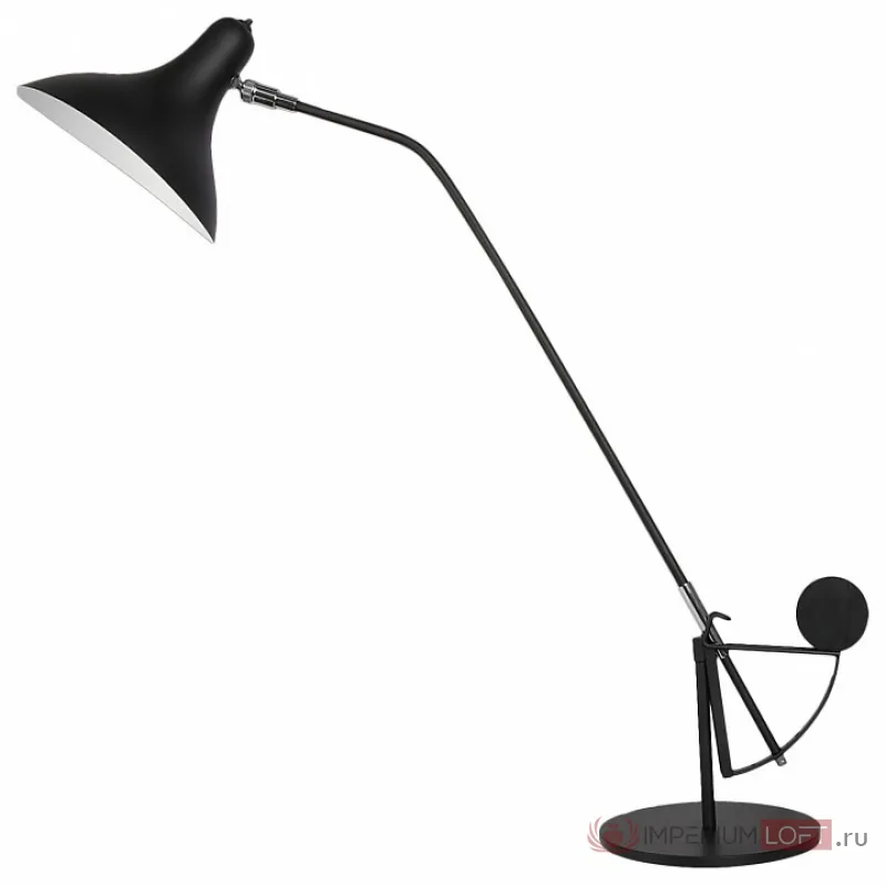 Настольная лампа офисная Lightstar Manti 764907 Цвет арматуры черный Цвет плафонов черный от ImperiumLoft