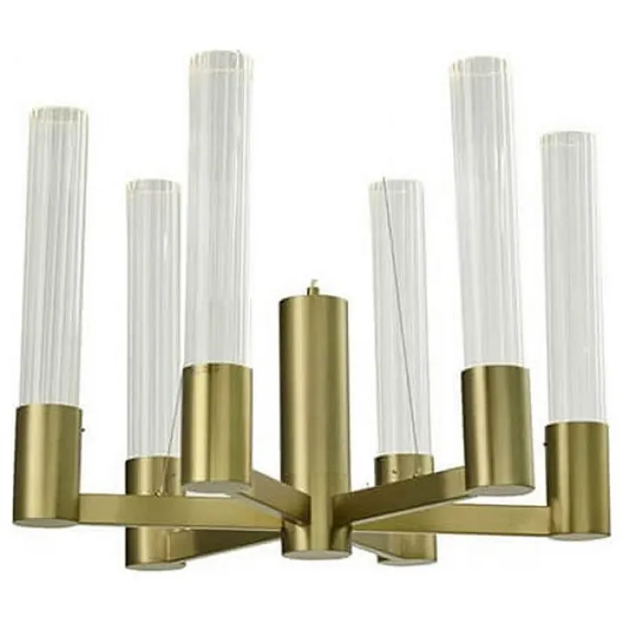 Подвесная люстра Newport 7270 7276/C brass Цвет арматуры золото Цвет плафонов разноцветный от ImperiumLoft