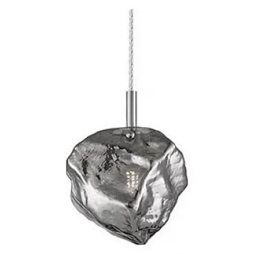 Подвесной светильник Zumaline Rock P0488-01F-F4FZ Цвет арматуры хром Цвет плафонов серый