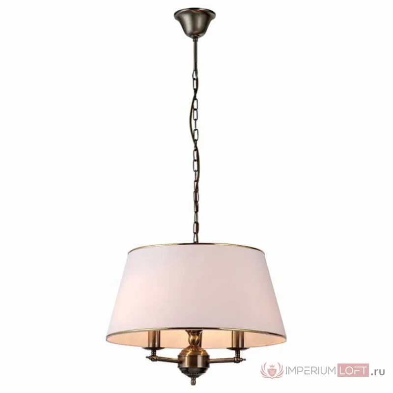 Подвесной светильник Arte Lamp Alice A3579SP-3AB Цвет арматуры бронза Цвет плафонов кремовый от ImperiumLoft