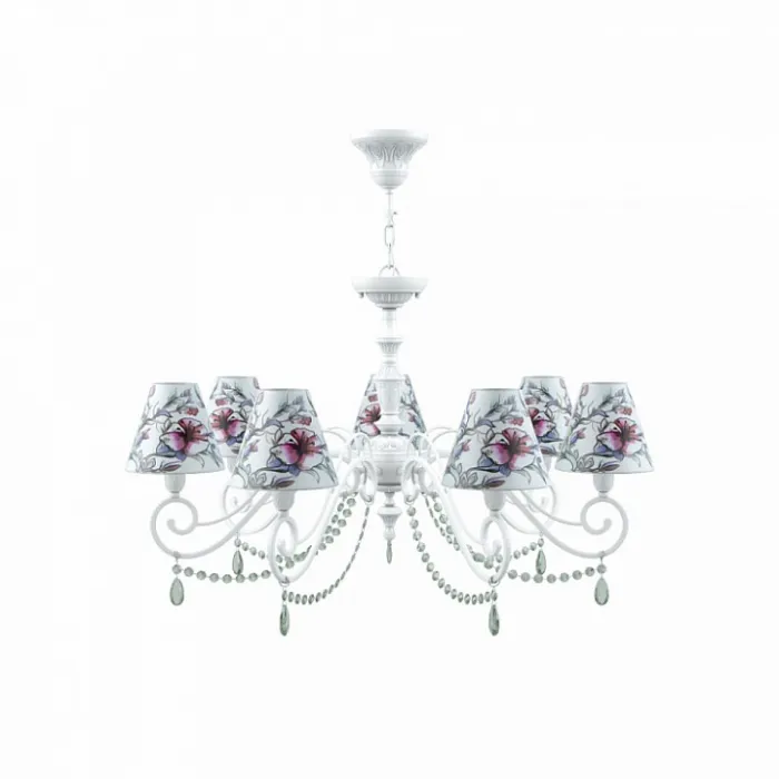 Подвесная люстра Lamp4You Classic 19 E3-07-WM-LMP-O-13-CRL-E3-07-GR-UP Цвет плафонов белый от ImperiumLoft