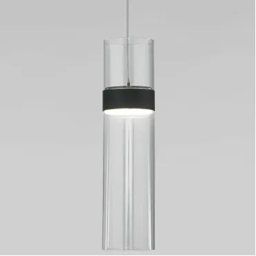 Подвесной светильник Eurosvet Lumen 50244/1 LED черный/прозрачный