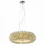 Подвесной светильник Divinare Barbara 1336/03 SP-6 Цвет арматуры хром Цвет плафонов золото от ImperiumLoft